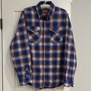 Ariat Men's Blue Plaid Shirt